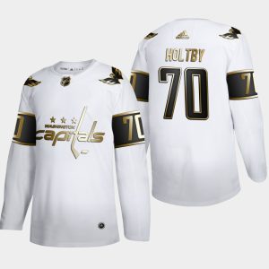 Washington Capitals Trikot Braden Holtby #70 NHL Golden Edition Weiß Authentic